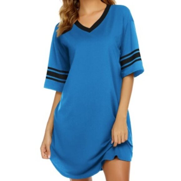 SLEEP SHIRT LOOSE NIGHTGOWN SLEEPWEAR GUC - Picture 1 of 12